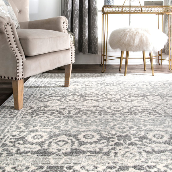 Charlton Home® Wallach Oriental Gray Area Rug & Reviews Wayfair